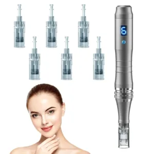 DermaStamp System 0.25mm, Microneedling Stamp Pen, Derma Stamp Pen, Derma Roller Alternative, Microneedle Micro Needle Skin Care for Men Women