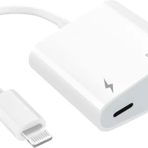Lightning to RJ45 Ethernet Adapter Network Adapter, with Charge Port and USB Port Support USB Flash Drive/Keyboard/Mouse/Came, Plug and Play,Supports 100Mbps Ethernet Network