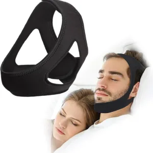 Anti Snoring Chin Strap, Anti Snoring Devices, Snoring Solution Snore Stopper Adjustable Stop Snoring Chin Strap Comfortable Natural Snoring Solution Snore Stopper for Men Women
