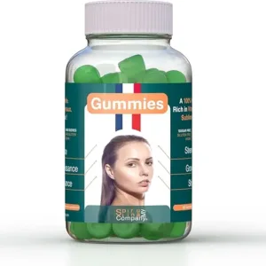 MySpirulinaCompany® | Gummies Hair Growth | Strengthens Hair | Spirulina | 100% Natural Recipe | Food Supplement | Sugar-Free | 60 Gummies | 1-Month Program