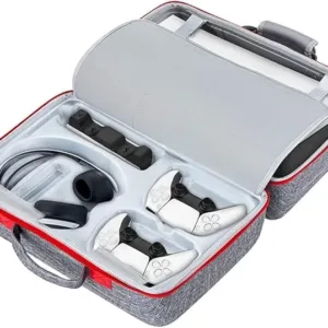 Yuhtech Travel Case for PS5 Console, Storage Bag for PS5 Controller, PS5 Console, Gaming Headset, and Gaming Accessories