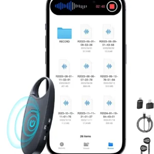 128G (1600 Hour) Magnetic Voice Activated Recorder - Nanezan Recording Device MP3 Records with 70 Hours Battery Time, USB-C Audio Recorder for Work, Lectures, Meetings, Interviews