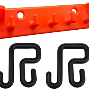 Lineman Tool Board, Bucket Truck Hook Organizer, Line Work Buckets Accessories,Tool Organizer for Bucket Trucks and Lineman, Including Two 3” Aerial Bucket Hooks and Two 2” Aerial Bucket Hooks.