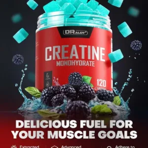 99.99% Creatine Monohydrate Gummies More 15% Strength, 5X Energy & Muscle Support Pre-Workout Complex Creatine for Women & Men with 5000mg Creatine, L-Taurine, B12, Mg and K, 0 Sugar, Vegan