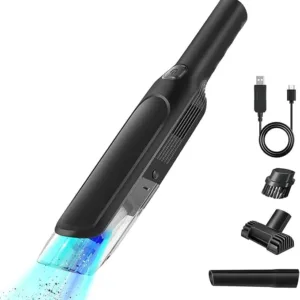 Handheld Vacuum Cleaner,Car Vacuum Cleaner Cordless with 2x2000mAh Battery,Portable 6000PA Mini Handheld Vacuum Cordless for Pet Hair, Household
