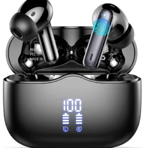 Wireless Earbuds Bluetooth, in Ear Headphones Bluetooth 5.3 with HiFi Stereo Deep Bass, Ear Buds with Noise Cance