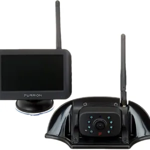 RV Backup Camera Wireless with 7 Inch Touchscreen Monitor for Furrion System, Plug and Play, Rear View Camera Clear Night Vision HD 1080P for Trailer Trucks Camper Motorhome