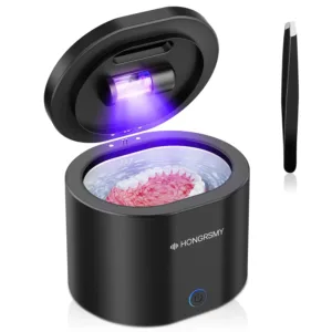 Wireless Ultrasonic Cleaner for Dentures,Retainer,Aligner,Mouthguard, Whitening Trays and Jewelry, 42kHz Ultrasonic Retainer Cleaner Machine, 130ML Rechargeable Portable Retainer at-Home or Travel Use