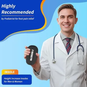 Height Increase Insoles, Gel Heel Lift Inserts for Pain Relief & Shock Absorption, Ideal for Heel Pain, Achilles Tendonitis, Plantar Fasciitis, and Foot Discomfort