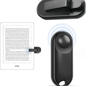 DATAFY RF Remote Control Page Turner for Kindle Paperwhite Kobo eReaders Camera Remote Shutter, Wireless Page Turner for iPhone ipad Android Tablets Reading Novels (Black)