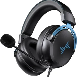 Wireless Gaming Headset for ps5, ps4, Elden Ring, PC, Mac, Switch, Bluetooth 5.3 Gaming Headphones with Noise Canceling Microphone, 45H Battery, RGB Light, Black
