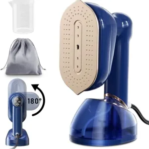 CPWORLD Steamer for Clothes, Travel Steamer & Iron 2-in1, Handheld Clothes Steamer-20s Heat-up, 230ml Large Tank, 180° Rotatable Handle, 1050W Portable Garment Steamer with Storage Bag, Only for 120V