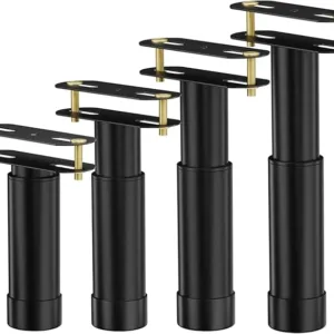 YOTOCK 4 Pcs Bed Support Legs, Adjustable Height Bed Frame Support Legs, Fixed Bed Slat Support Legs, Carbon Steel Bed Support Legs for Queen, King Bed Slats (7.08-13 inch)