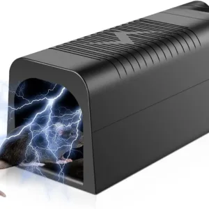 Mouse Traps Indoor for Home,Reusable Electric Humane Rat Trap with Upgraded Anti-Escape Design,Instantly Kill Rodent Zapper with Powerful Voltage,Effective Work for Mice in Living Room,Kitchen,Attic