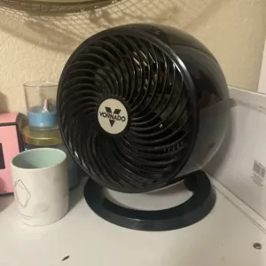 Magnetic Cruise Ship Approved Fan, 5000mAh Battery Operated Portable Fan with 5 Speeds, Magnetically Sticks on Cabin Ceilings and Walls, Cruise Essentials 2025 - Black