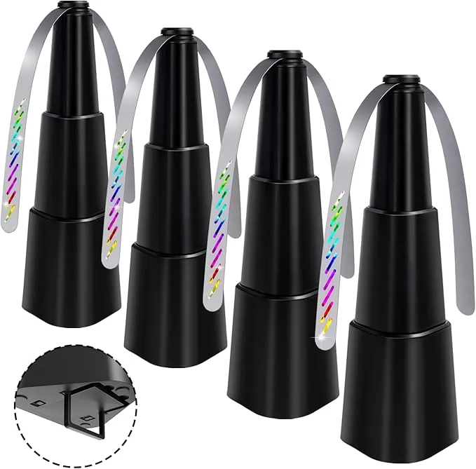 KTDRJN Fly Fans for Tables,Food Indoor Outside,4 Pack Portable Outdoor Picnic Fan,Batteries Powered Table Restaurant, Party, Home,Outdoor Dinner(Black)