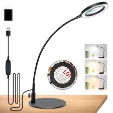 Magnifying glass with led