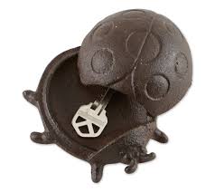 Lady bug garden key