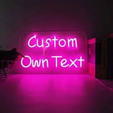 Custom neon sign