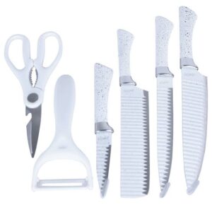 White knife set