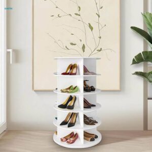 Rotating shoe rack
