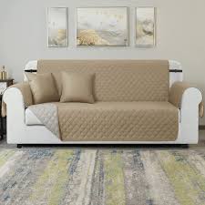 Khaki sofa cover