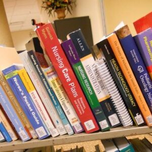 Nursing book shelf