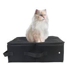 Portable travel litter box