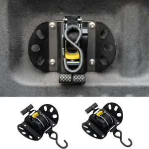 2PCS Retractable Ratchet Straps - Compatible with 2015-2025 Ford F150 RetractableTie Down Straps 10 Feet Replacement for 2015-2025 Ford F-150 Accessories