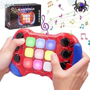 Toys for 6 7 8 9 Year Old Boys Girls: Quick Push Pop Game Sensory Fidget Toys Gifts for Boys Age 5 6 7 8 9, Handheld Games Consoles Autism Birthday Presents for Girls Kids Teen Age 3-12