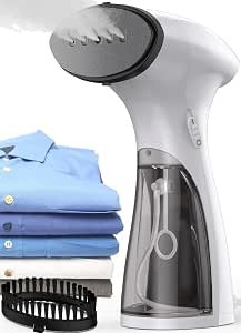 OLAYMEY Handheld Clothes Steamer 1600W, 25g Jet Steam, Fast Heat-up | Portable Garment Steamer Iron, Detachable Water Tank 150ML, 360° Leak-Proof, 2-in-1 Dry & Steam, Ideal for Home and Travel