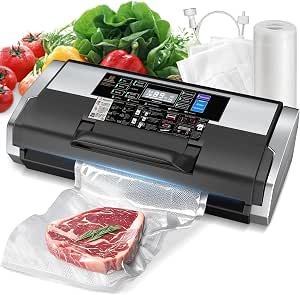 95kPa 10-IN-1 Commercial Strong Vacuum Sealer Machine for Food with Double Heat Seal