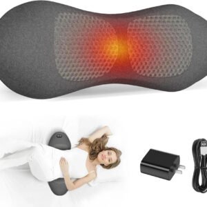 TheraBack 3 in 1 Back Therapy Massagers, Back Massagers, Electric Lumbar Support Pillow with Heat, Vibration & Adjustable Traction, Sciatica Spine Pain Relief Products, Gift for Relaxation